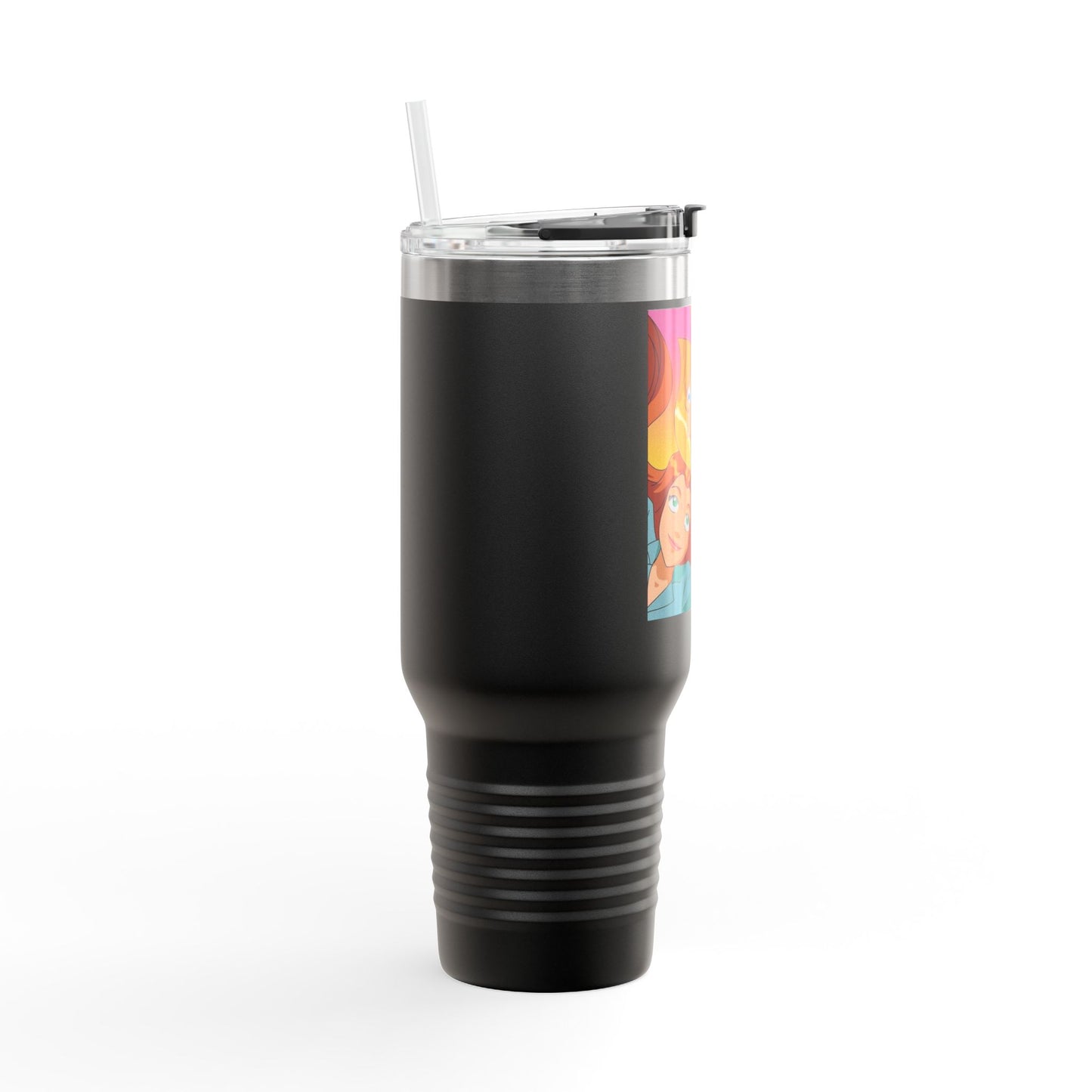 Colorful Insulated Travel Mug | Perfect for Road Trips, Birthdays, and Everyday Enjoyment | Cartoon Theme, Gift for Friends, Fun Design