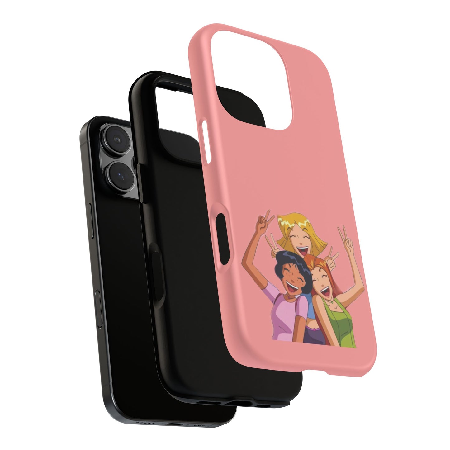 Playful Friendship Phone Case, Cute Girls Phone Cover, Tough Phone Case, Unique Tech Accessory, Gift for Friends, Fun Personalized Case