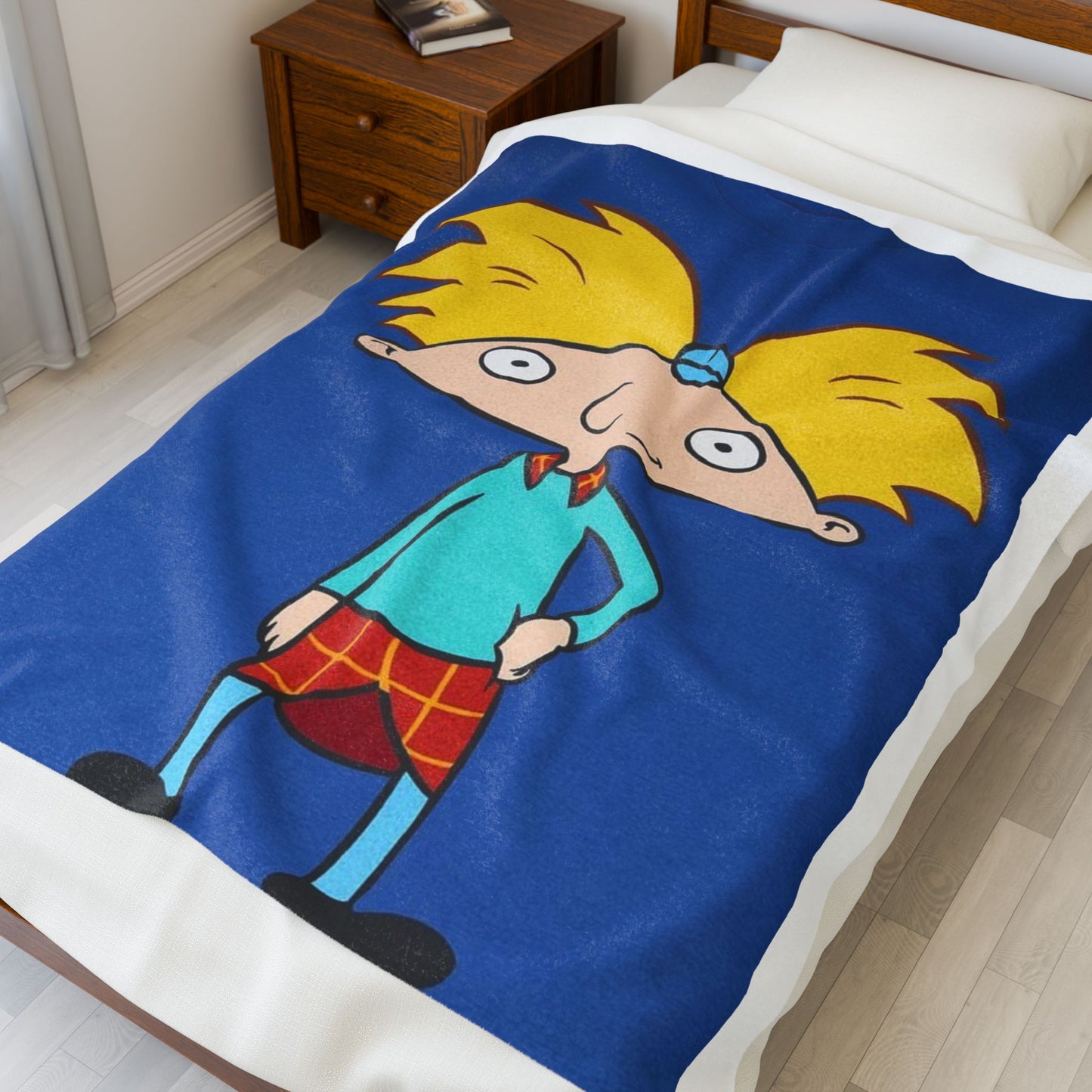 Cozy Cartoon Hero Blanket - Velveteen Plush for Kids & Adults, Perfect for Gifts, Home Decor, or Viewing Parties