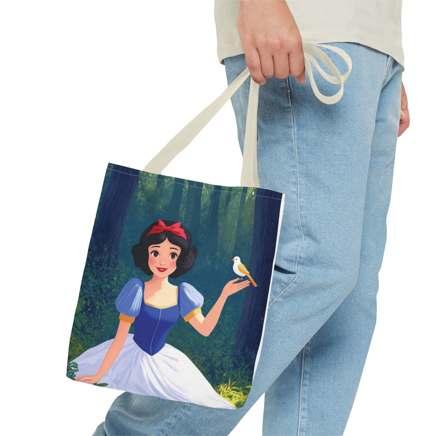 Snow White Forest Tote Bag - Whimsical, Fairy Tale Design, Perfect for Kids and Adults, Eco-Friendly, Great for Shopping & Gifts