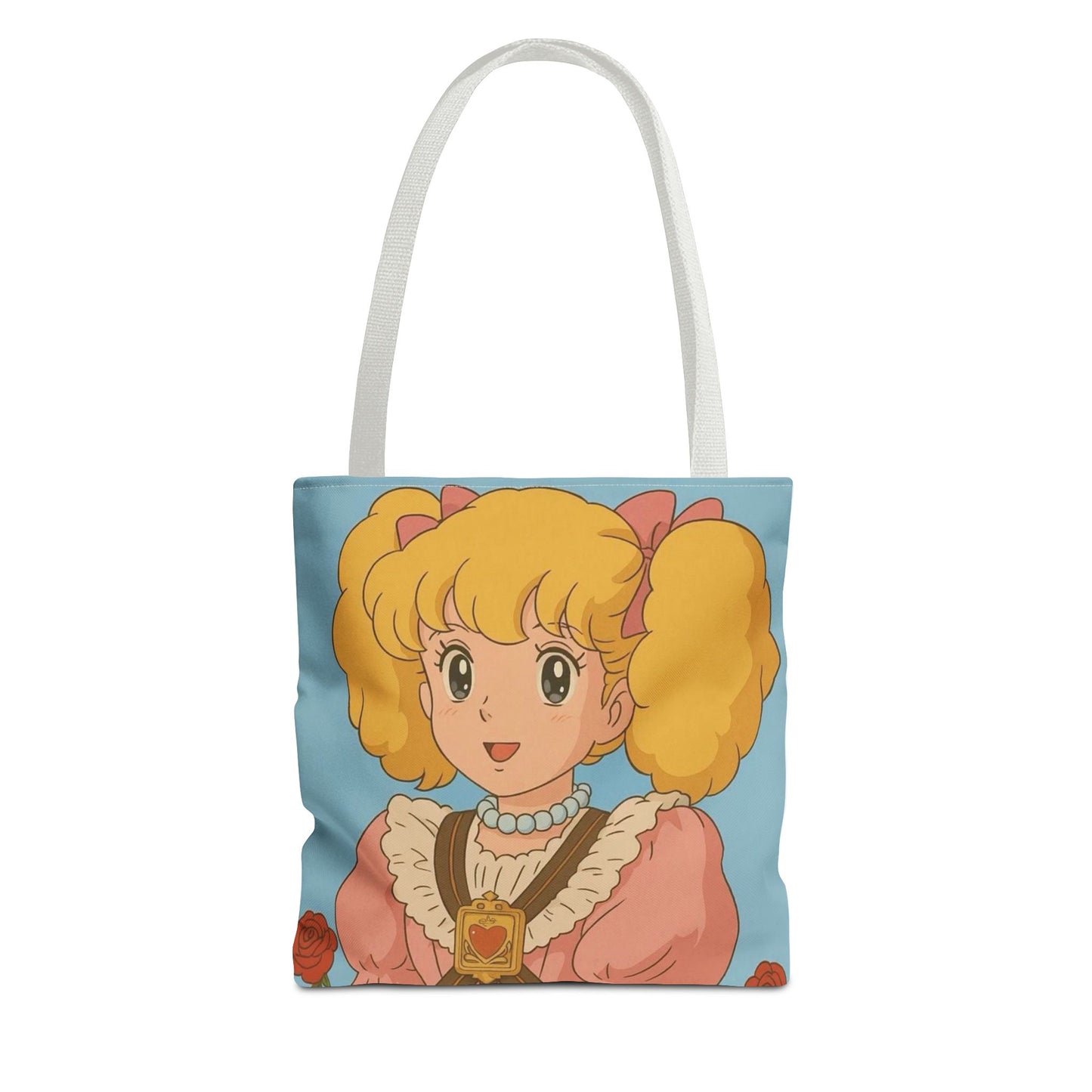 Cute Character Tote Bag, AOP Shopping Bag, Fun Gift Idea, Beach Tote, Cartoon Bag, Lightweight Reusable Bag