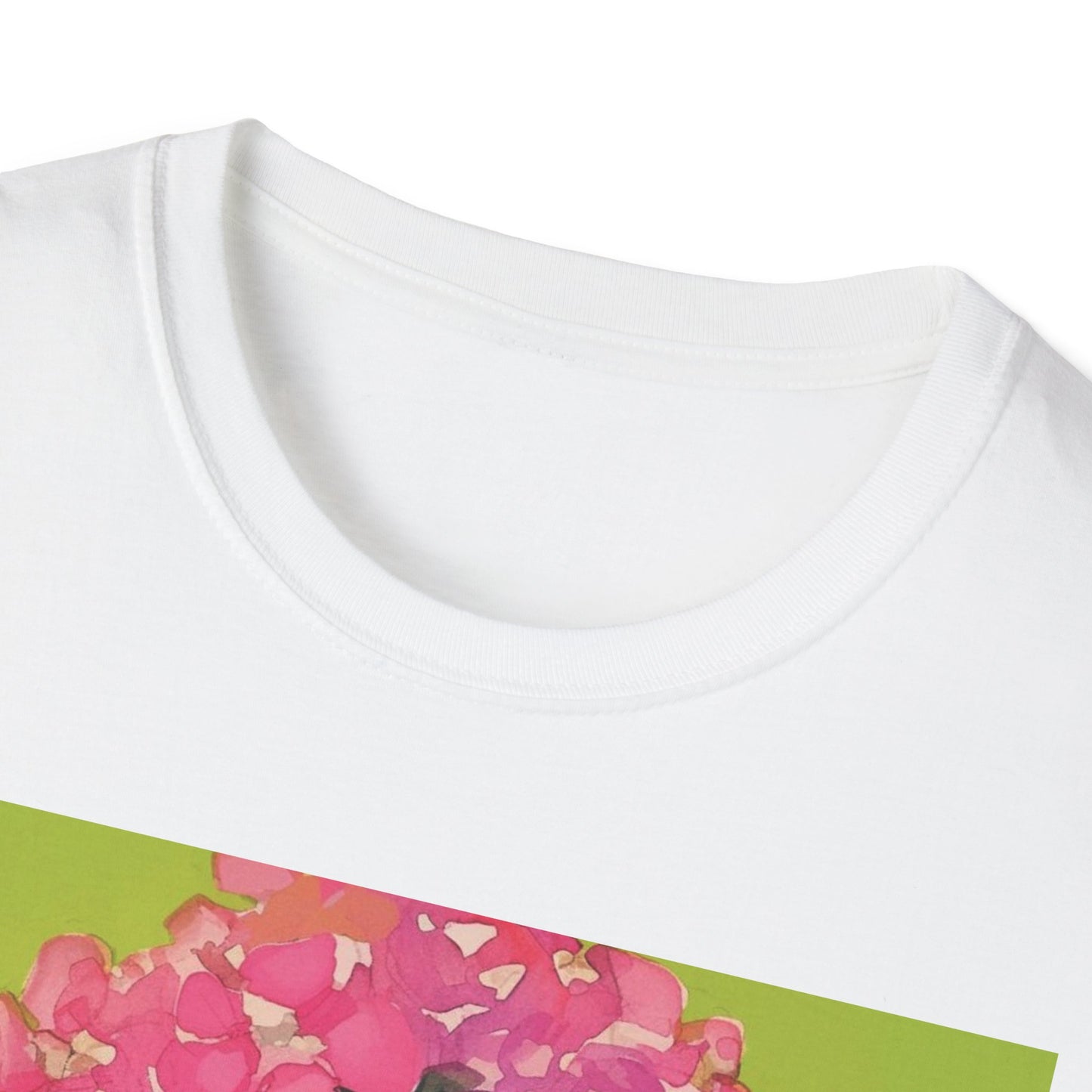 Floral Goddess Unisex Softstyle T-Shirt, Cute Graphic Tee, Nature Lover Gift, Casual Wear, Spring Fashion, Art Shirt