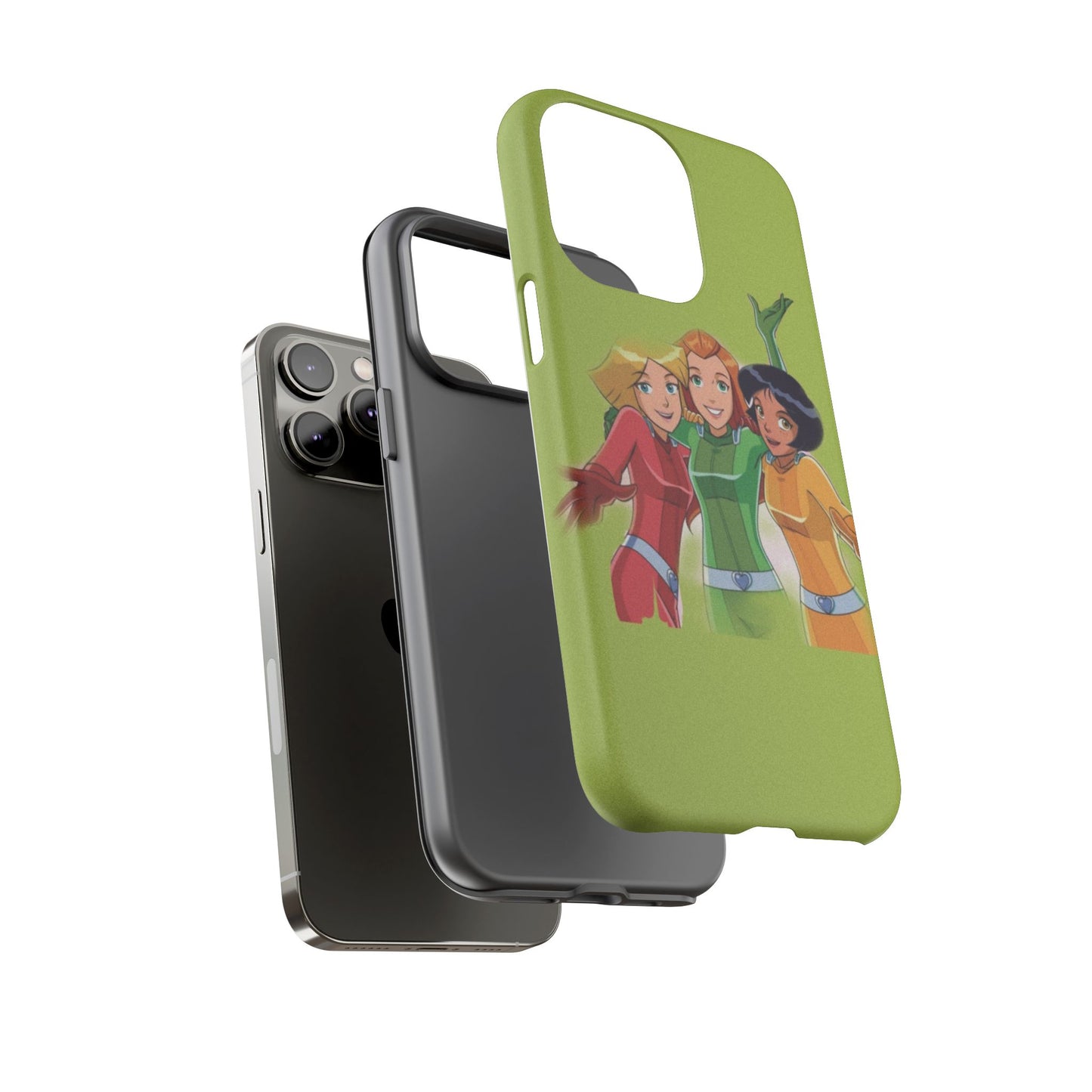 Sassy Phone Case for Tough Girls, Fun Active Protection Cover, Cartoon Friendship, Gift for Teens, Eco-friendly Mobile Accessory