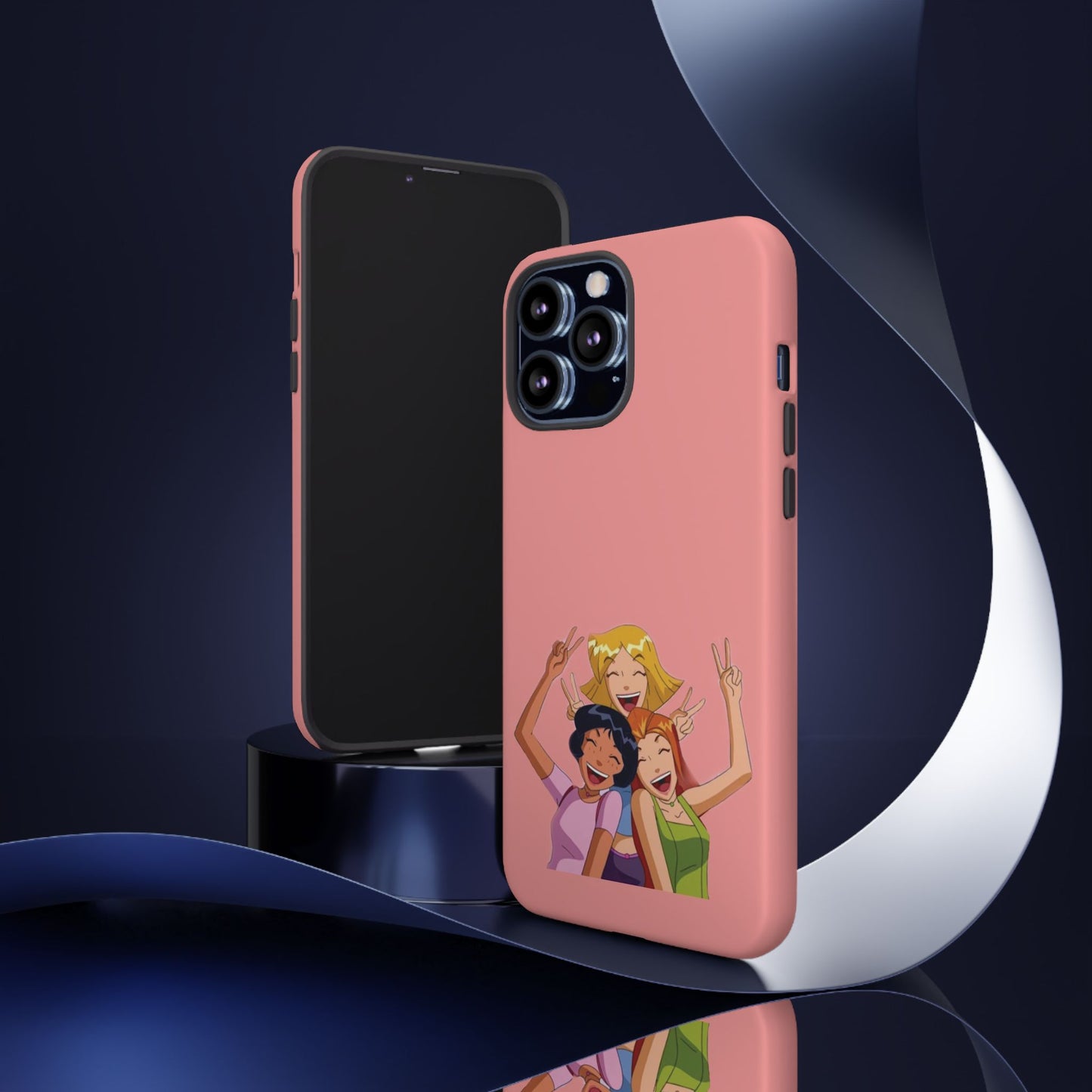 Playful Friendship Phone Case, Cute Girls Phone Cover, Tough Phone Case, Unique Tech Accessory, Gift for Friends, Fun Personalized Case