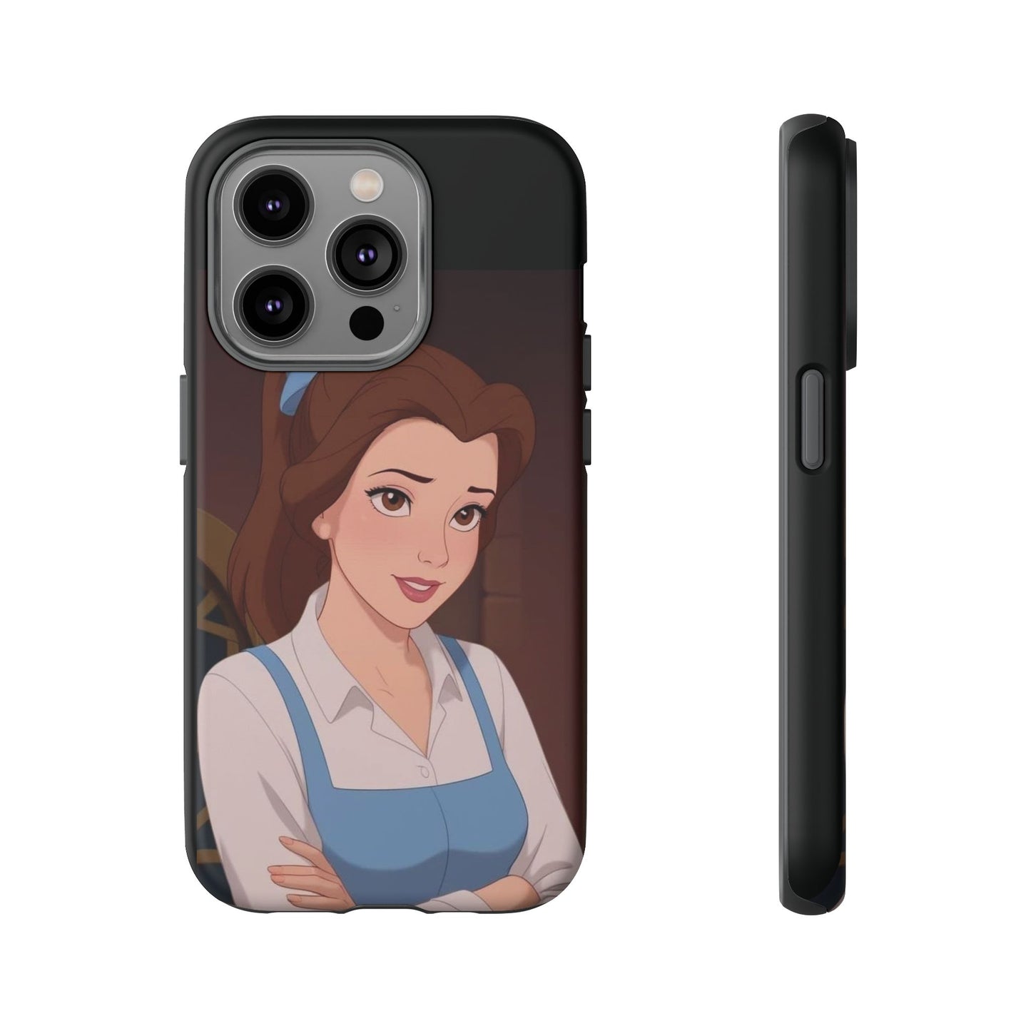 Disney Princess Phone Case, Tough Cases for Girls, Aesthetic Phone Cover, Belle Inspired Design, Cute Gift for Kids