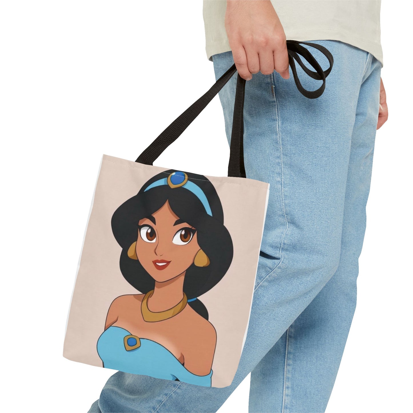 Princess Jasmine AOP Tote Bag | Stylish Tote for Everyday Use, Disney Fan Gift, Travel Bag, Grocery Shopping, Beach Bag