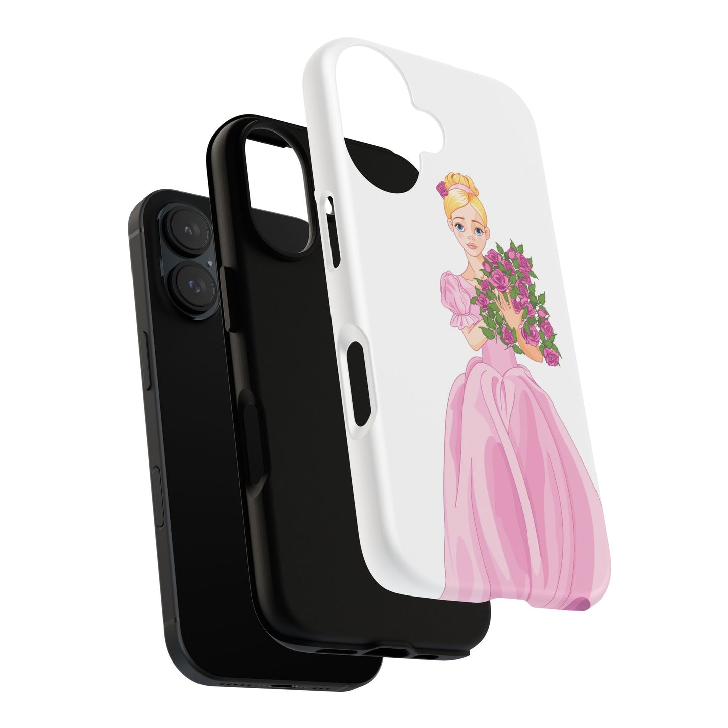 Cinderella Floral Phone Case, Tough Cases for Disney Fans, Cute Protection, Gift for Her, Magical Accessories, Fantasy Design
