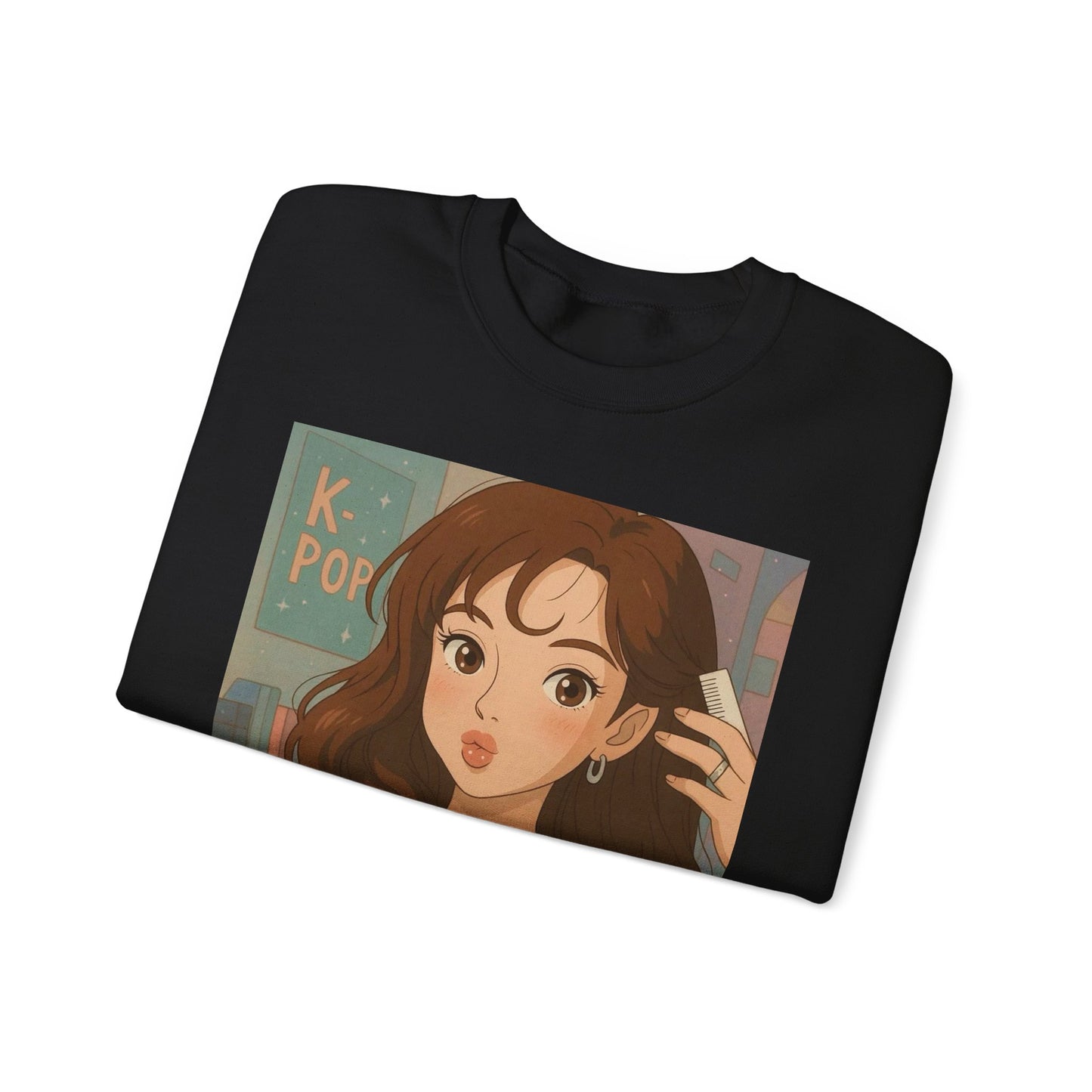 K-Pop Inspired Crewneck Sweatshirt, Cozy Pullover, Casual Sweatshirt, Perfect Gift for Fans, Trendy Aesthetic Fashion, Comfy Everyday Wear