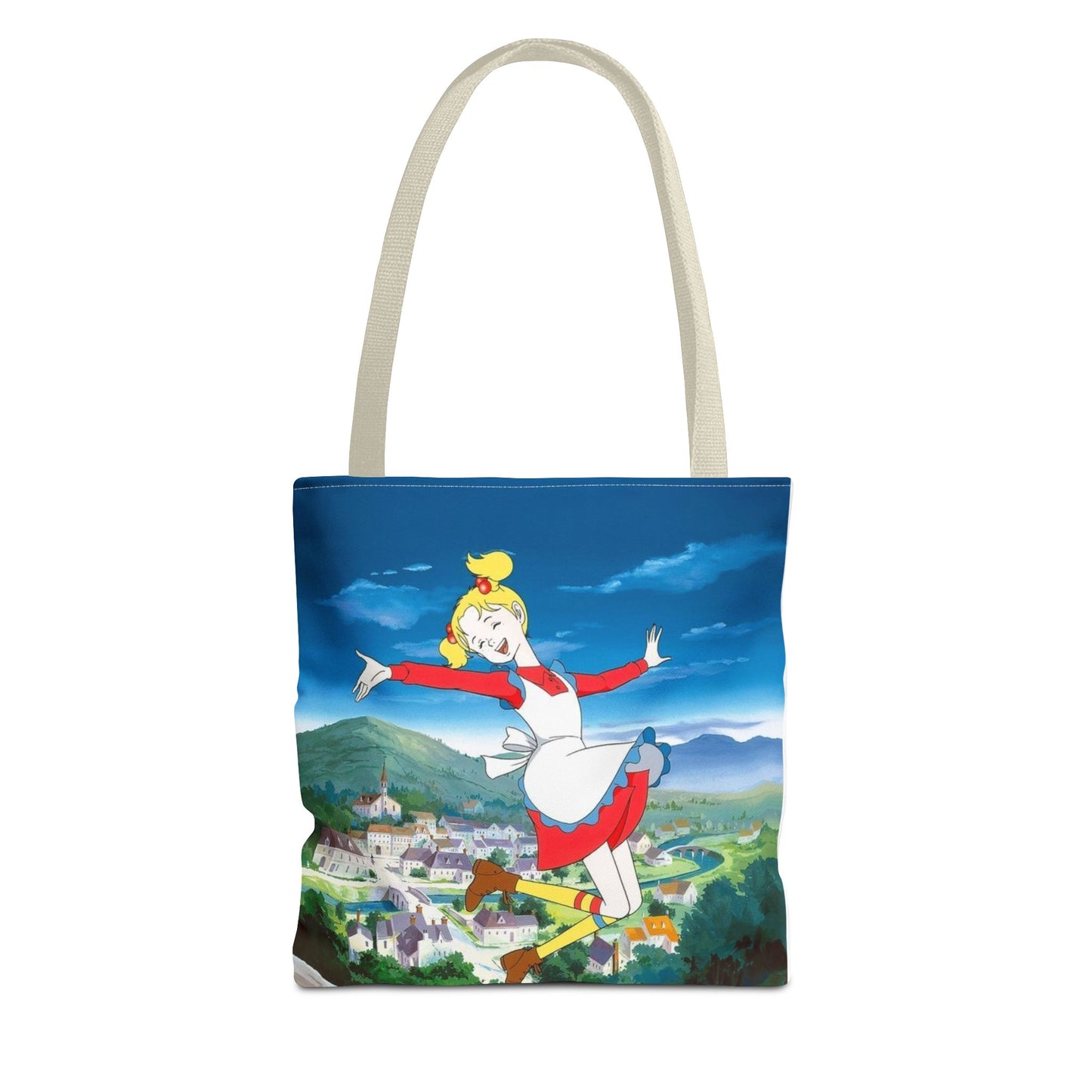 Playful Animated Tote Bag, Whimsical Shopping Tote, Cartoon Character Bag, Everyday Use, Gifts for Her