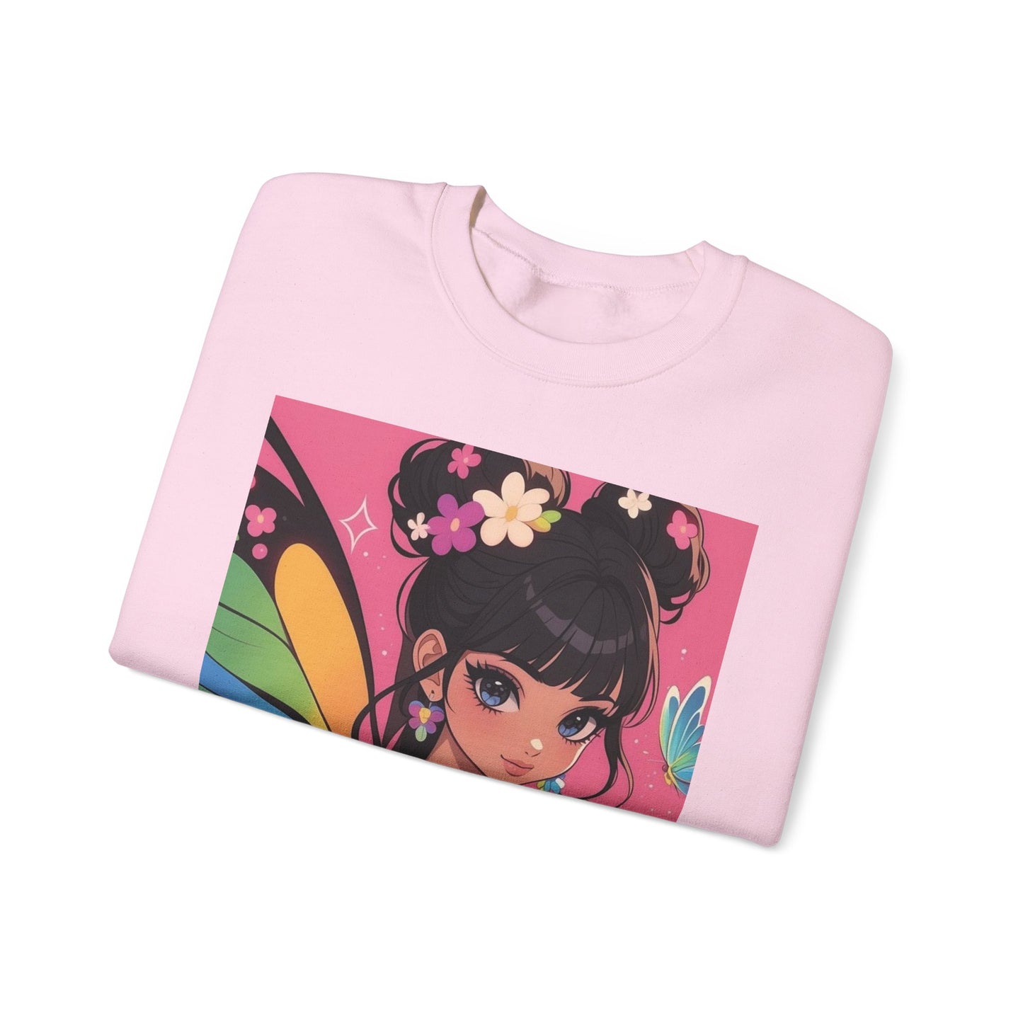 Colorful Butterfly Graphic Sweatshirt - Cozy Unisex Crewneck for Art Lovers, Casual Wear, Gift for Friends, Spring Fashion, Unique Gifts