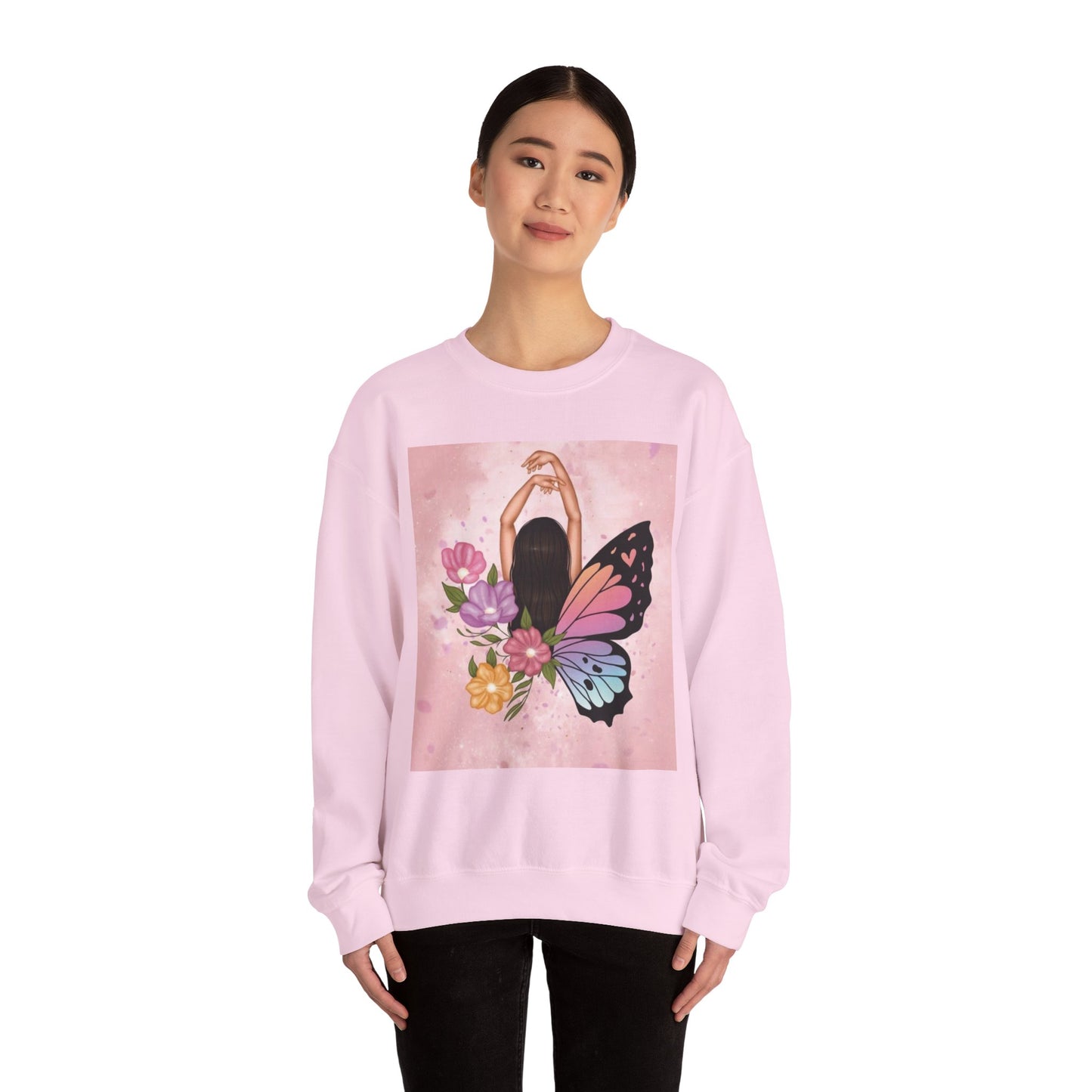 Floral Butterfly Crewneck Sweatshirt - Boho Style, Gift for Her, Cozy Fall Apparel, Perfect for Birthdays, Casual Wear, Inspirational [...]