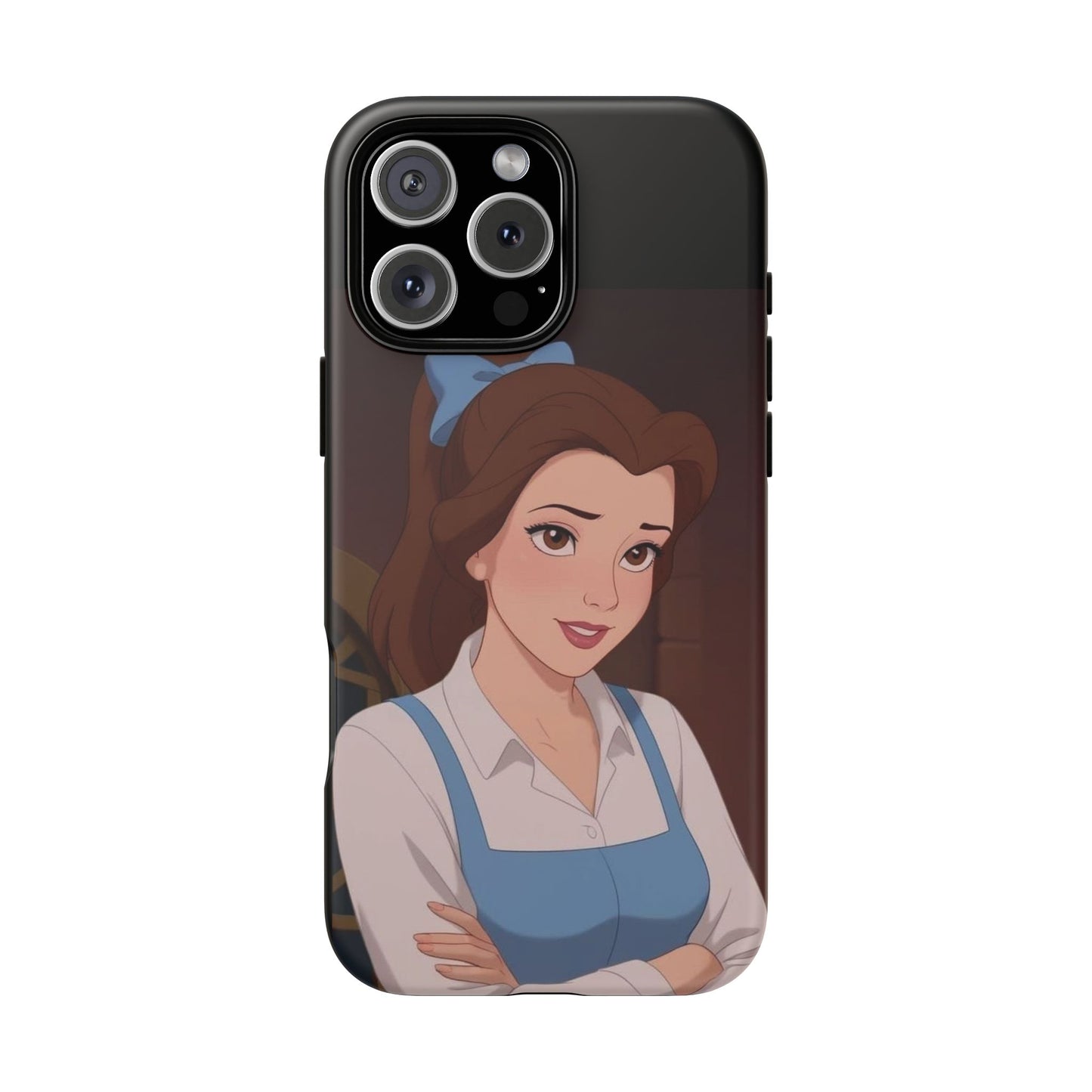 Disney Princess Phone Case, Tough Cases for Girls, Aesthetic Phone Cover, Belle Inspired Design, Cute Gift for Kids