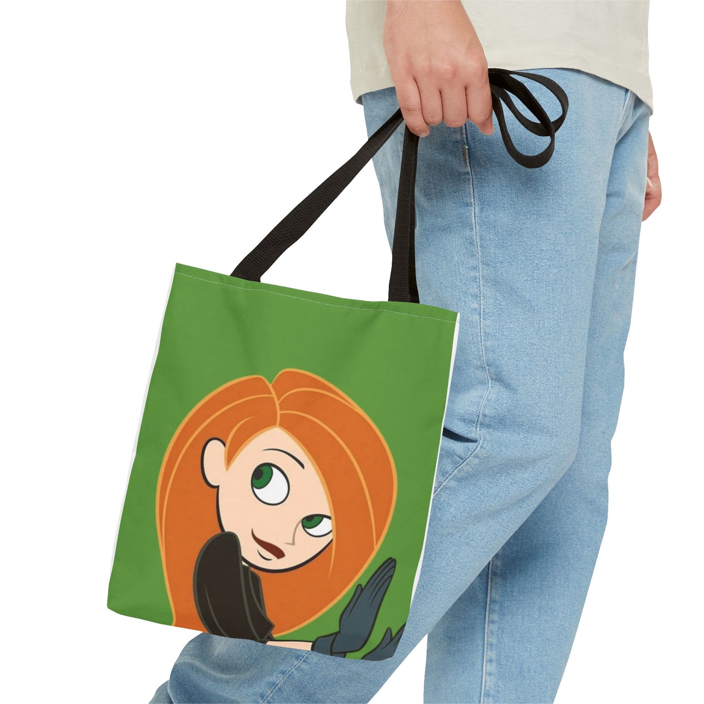 Cute Character Tote Bag, Eco-Friendly Shopping Bag, Fun Everyday Tote, Unique Gift for Fans, Cartoon-Inspired Design