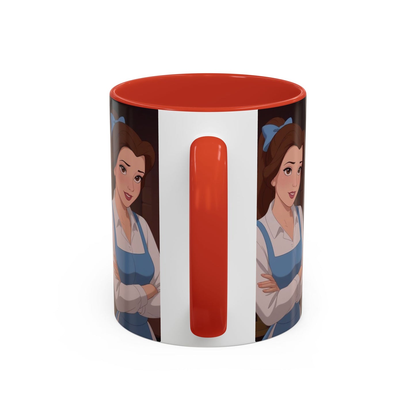 Enchanting Belle Accent Coffee Mug, Disney Mug, Gift for Her, Movie Lover, Unique Kitchenware, Animated Character Mug