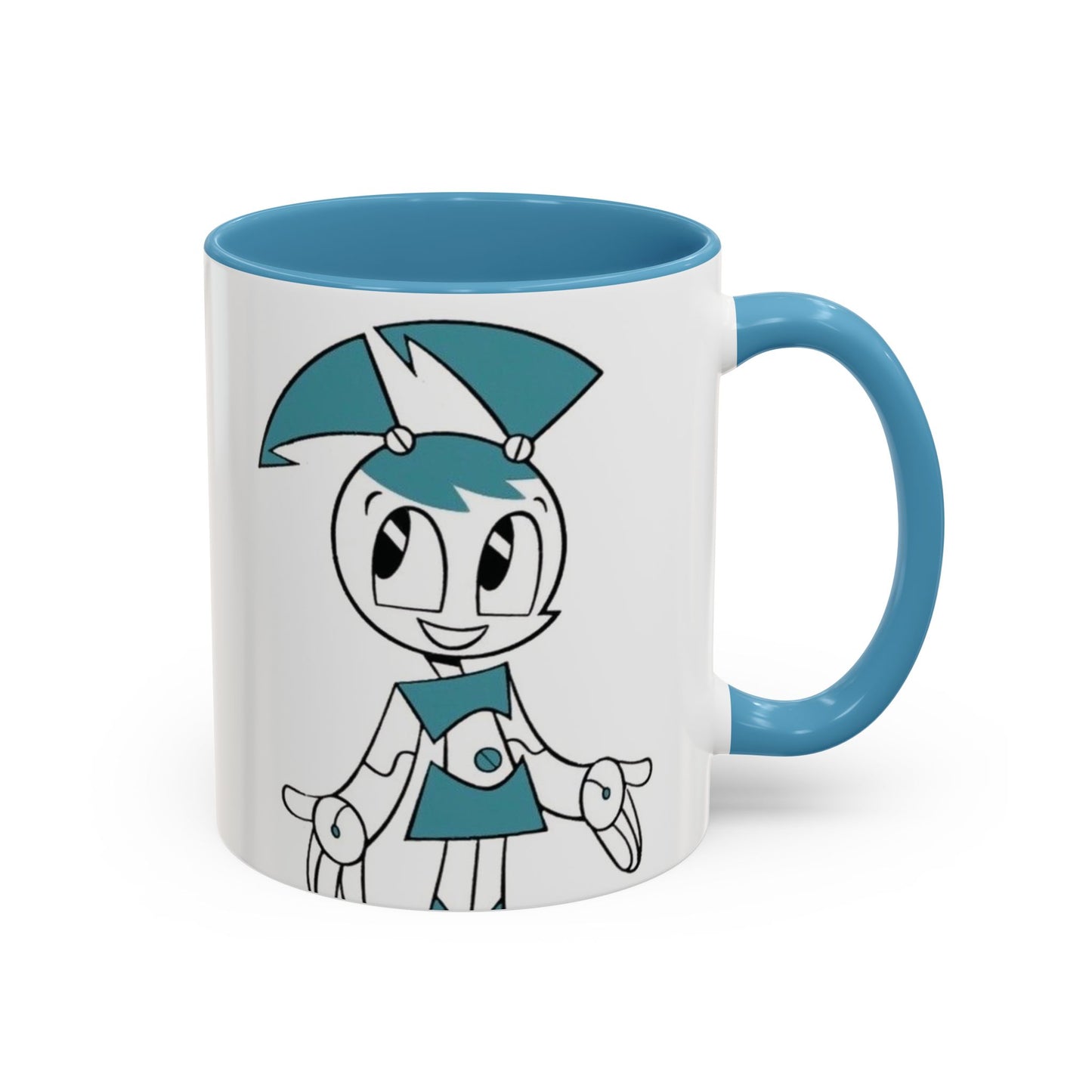 Whimsical Robot Accent Coffee Mug, Cute Gift for Robot Lovers, Fun Kitchen Decor, Perfect for Birthdays, Holidays, and Everyday Use