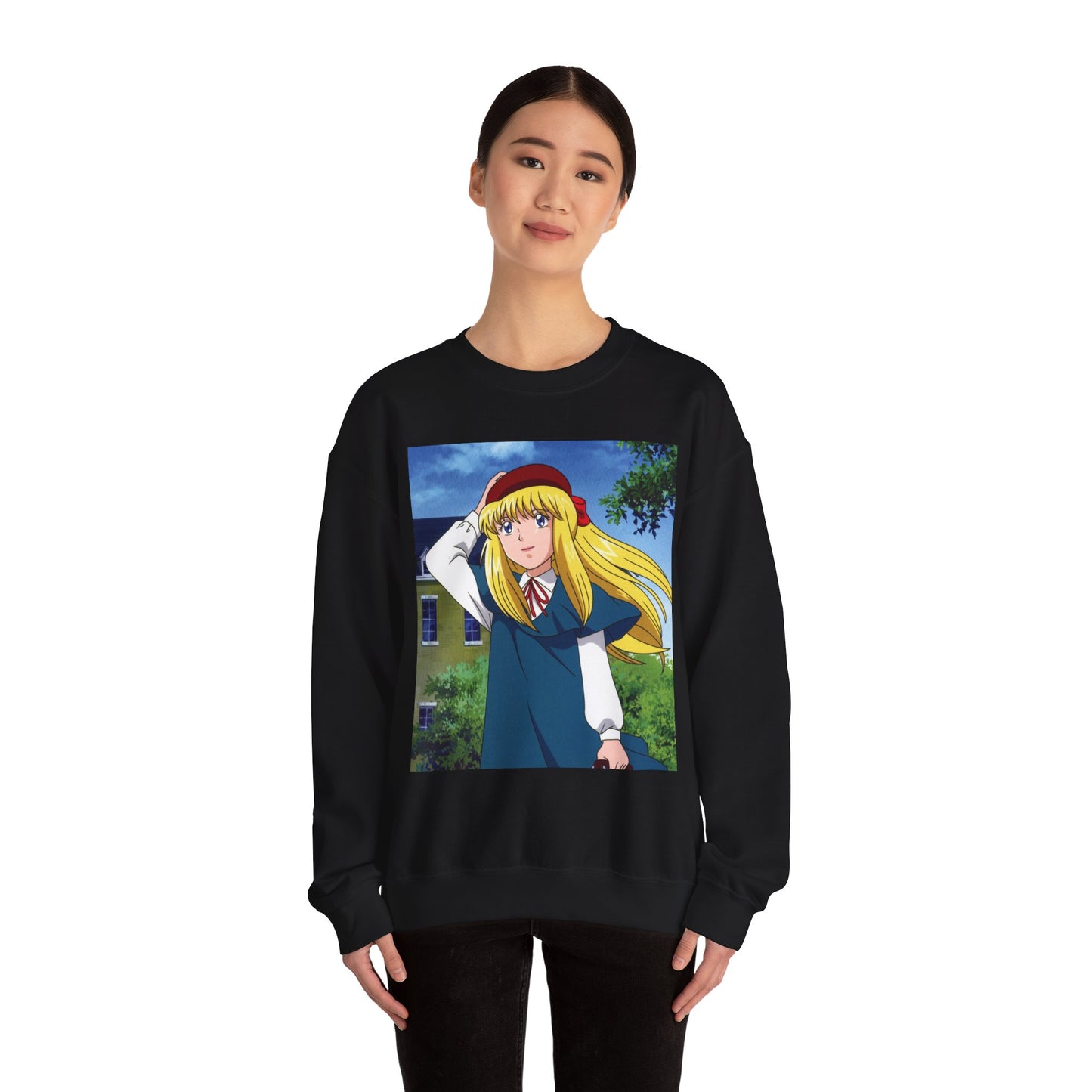 Anime-Inspired Unisex Crewneck Sweatshirt, Cozy Gift for Fans, Casual Wear, Everyday Comfort, Art Collector's Apparel
