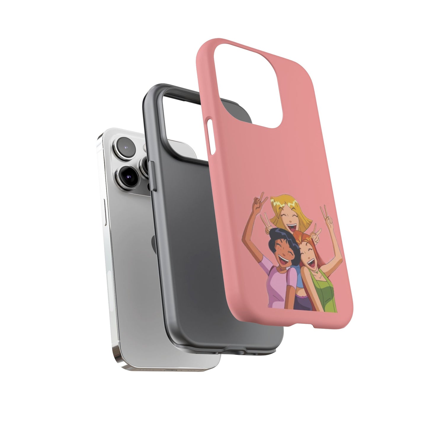 Playful Friendship Phone Case, Cute Girls Phone Cover, Tough Phone Case, Unique Tech Accessory, Gift for Friends, Fun Personalized Case
