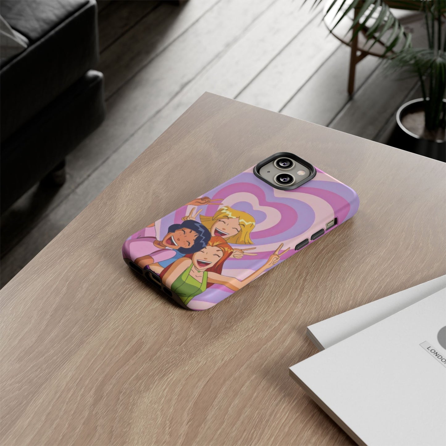 Colorful Phone Case with Cheerful Design, Fun Accessories, Gift for Teens, Trendy Tech Cover, Girls' Birthday Present