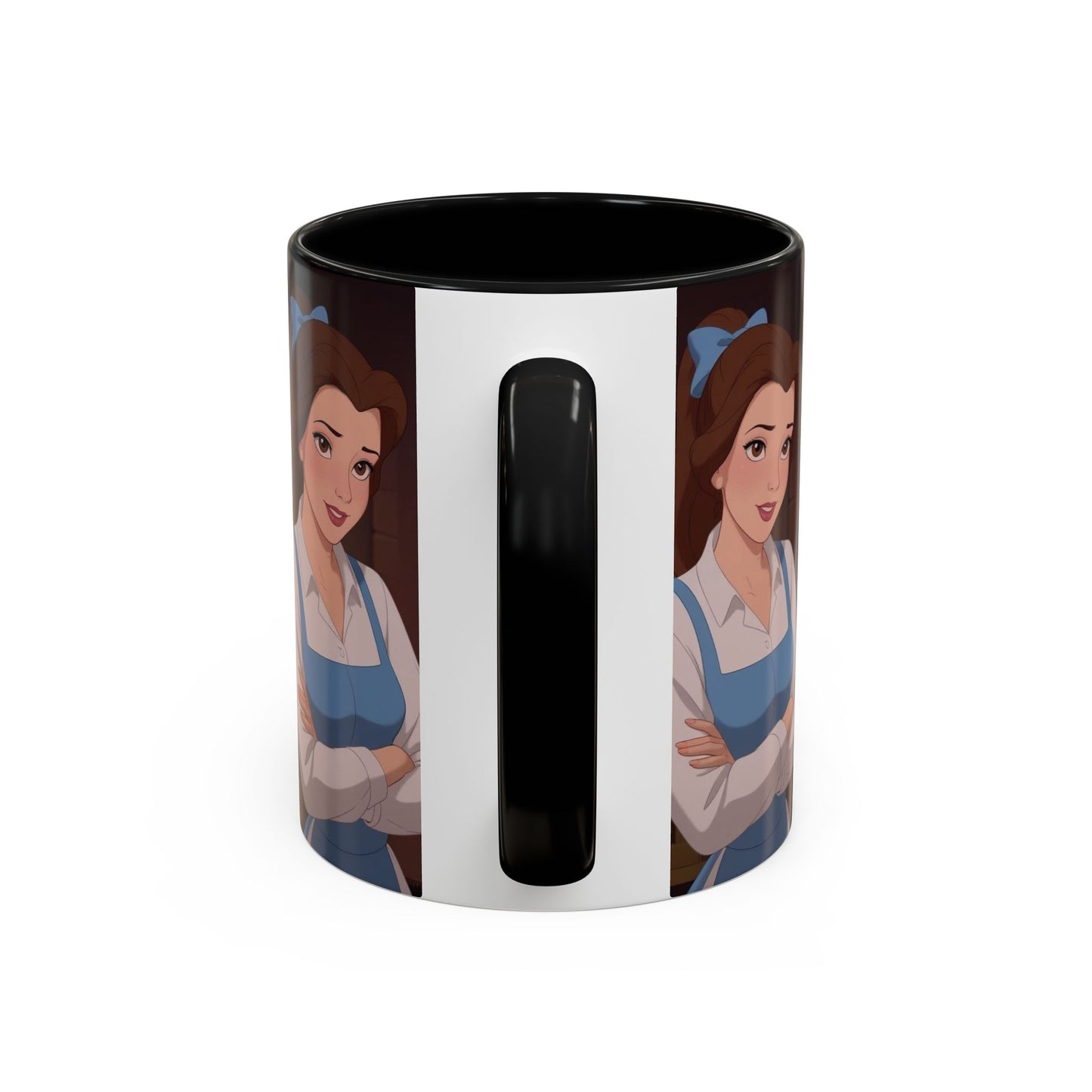 Enchanting Belle Accent Coffee Mug, Disney Mug, Gift for Her, Movie Lover, Unique Kitchenware, Animated Character Mug