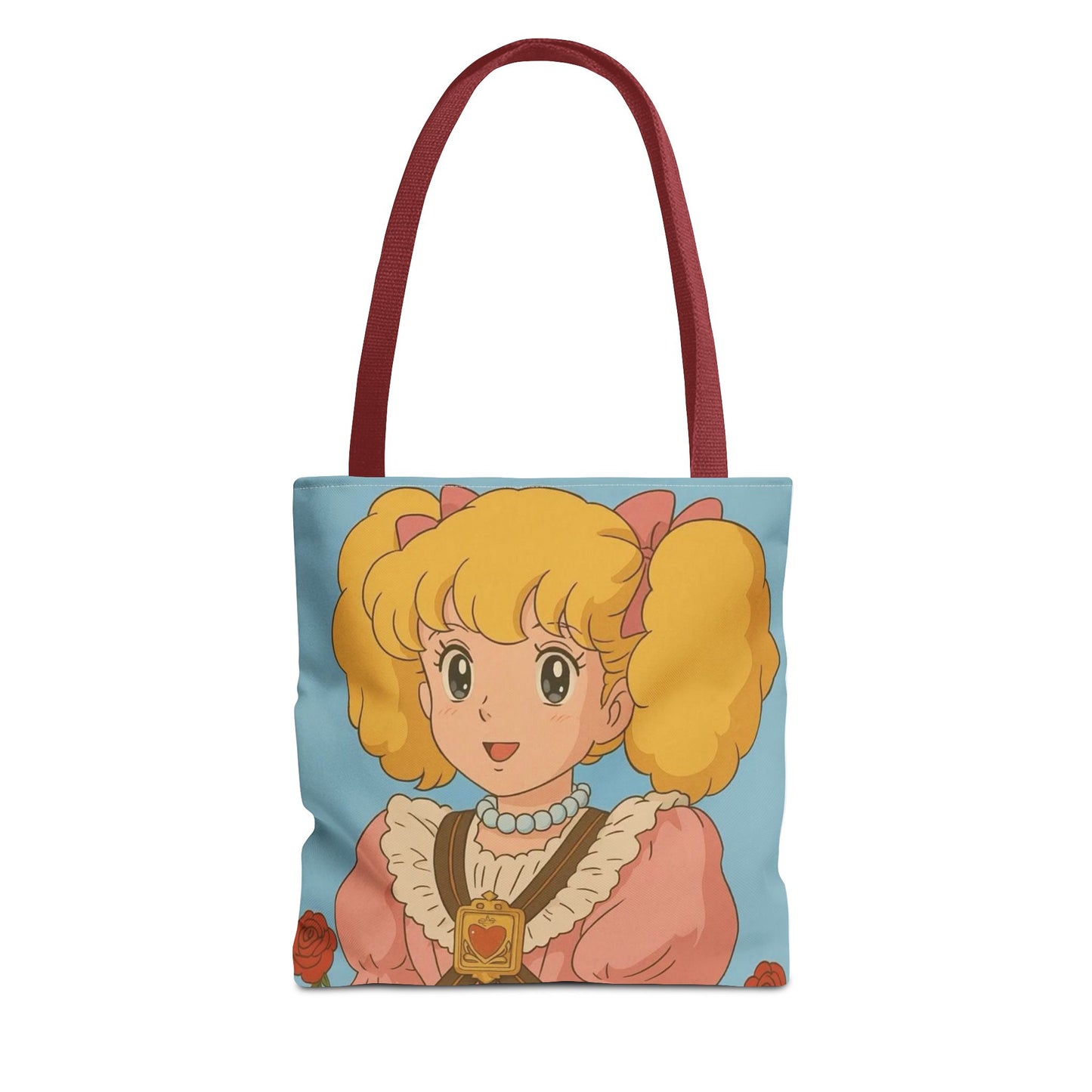 Cute Character Tote Bag, AOP Shopping Bag, Fun Gift Idea, Beach Tote, Cartoon Bag, Lightweight Reusable Bag