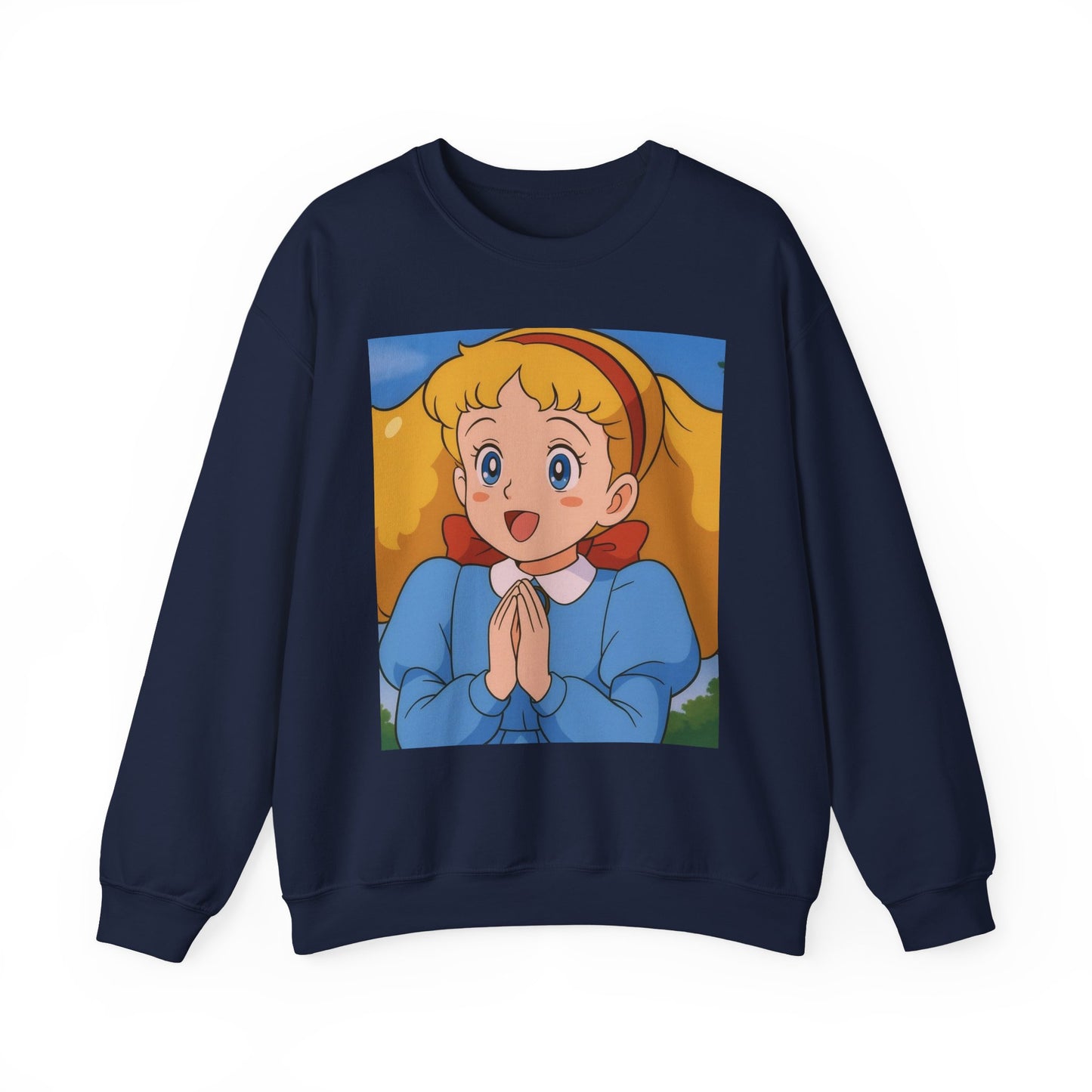 Cute Cartoon Character Crewneck Sweatshirt, Cozy Sweatshirt, Gift for Kids, Cartoon Apparel, Anime Sweatshirt, Cute Clothing
