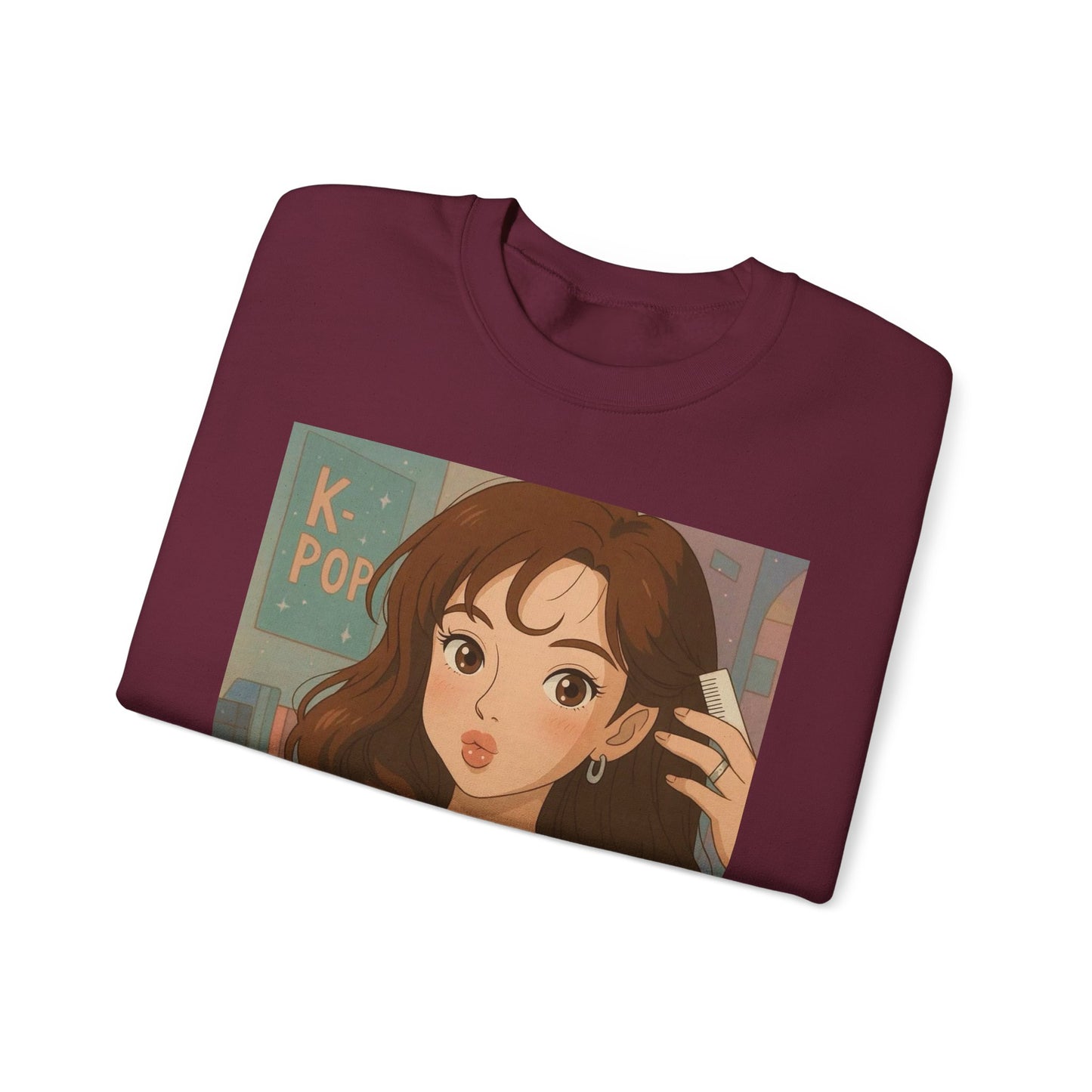 K-Pop Inspired Crewneck Sweatshirt, Cozy Pullover, Casual Sweatshirt, Perfect Gift for Fans, Trendy Aesthetic Fashion, Comfy Everyday Wear