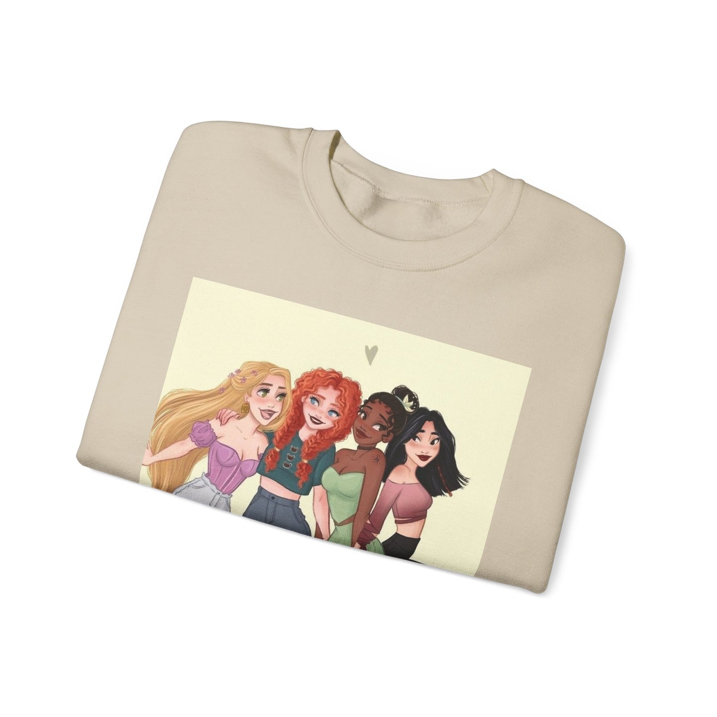 Girls' Friendship Crewneck Sweatshirt, Cozy Gender-Neutral Sweatshirt, Casual Gift for Friends, Cute Apparel, Everyday Wear