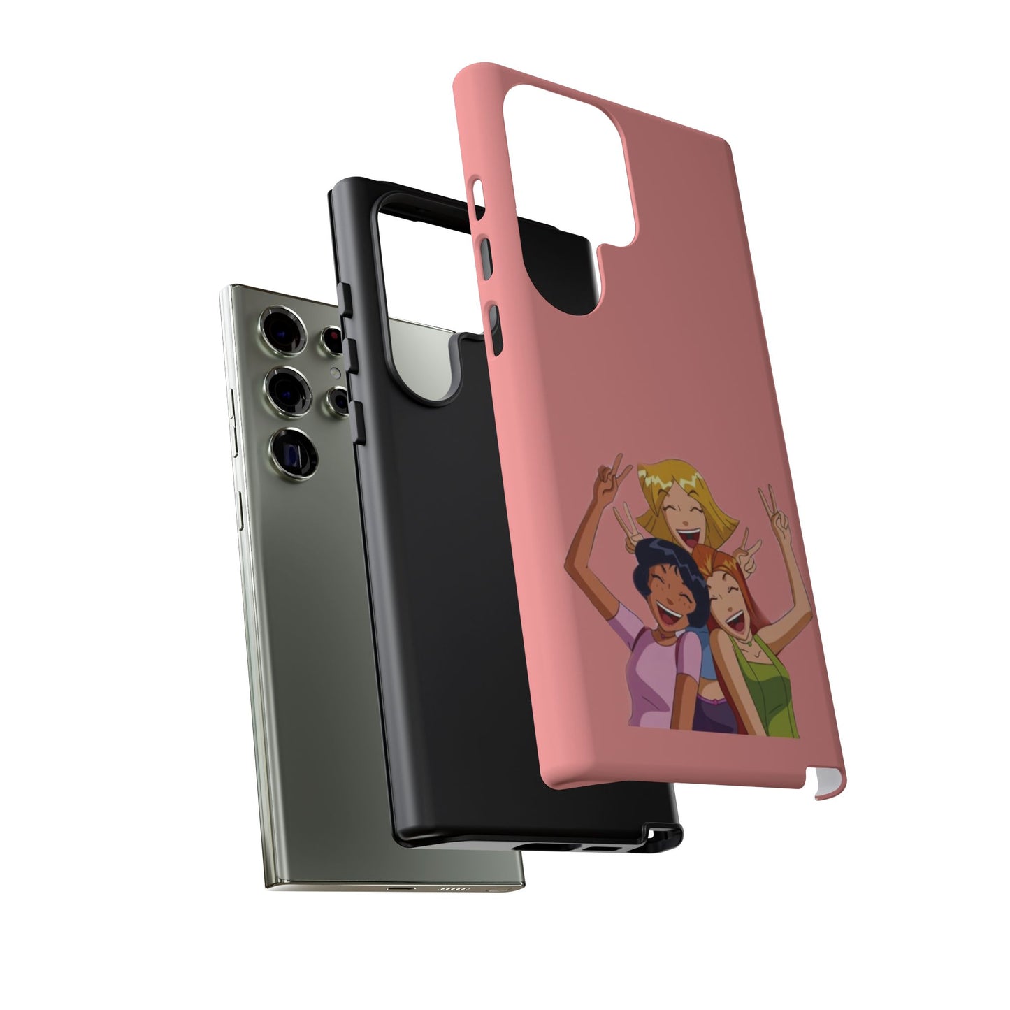 Playful Friendship Phone Case, Cute Girls Phone Cover, Tough Phone Case, Unique Tech Accessory, Gift for Friends, Fun Personalized Case